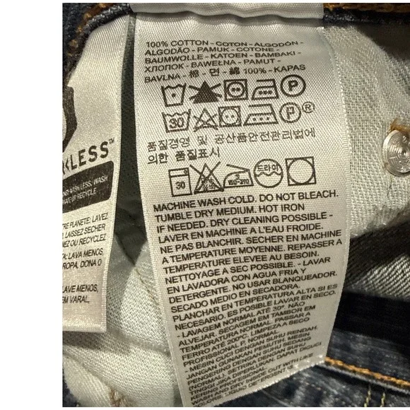 Levis 569 Loose Straight Jeans Mens 36x30 Blue Medium Wash Denim 00569-0041 - Picture 7 of 11